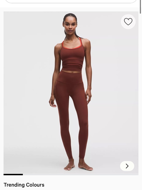 lululemon athletica Pants - lululemon athletica Women’s High-Waist Leggings in Rust Brown